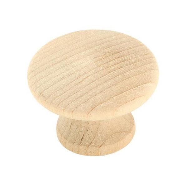 Allison Value Unfinished Wood Mushroom Knob